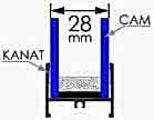 28mm Cam Kalınlığı